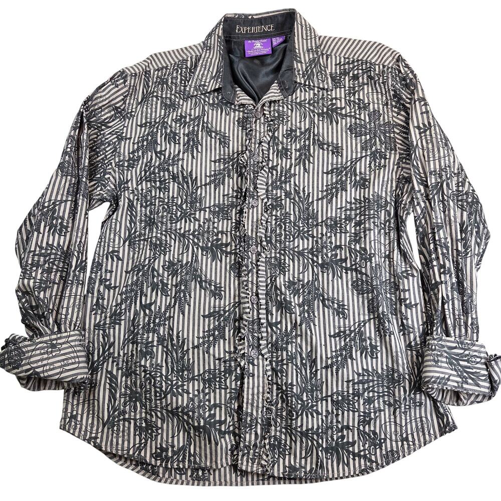 Jimi Hendrix Purple Label Wind Cries Mary Embroidered Shirt XL Rock & Roll